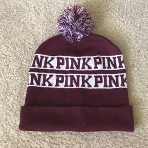 Victoria’s Secret Pink pompom hat